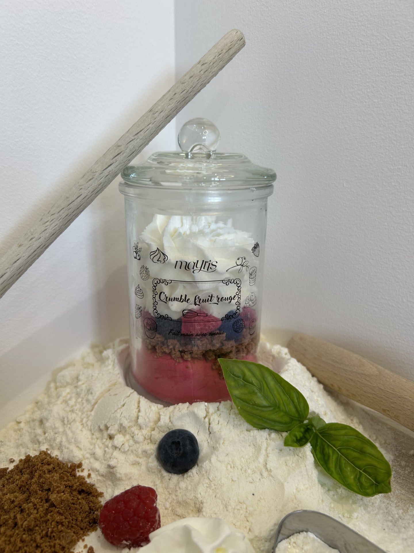 Crumble fruits rouges